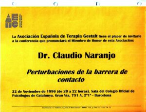 Imagen destacada de Conferencia Miembro Honor 1996 Noviembre Cataluña